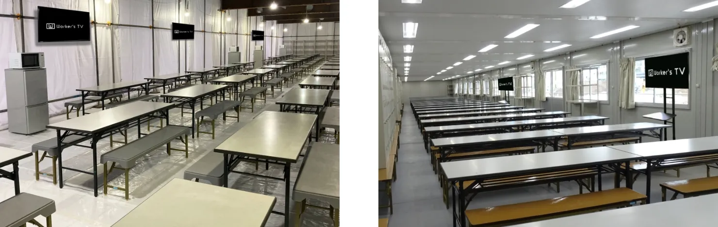 広告サイネージ設置現場